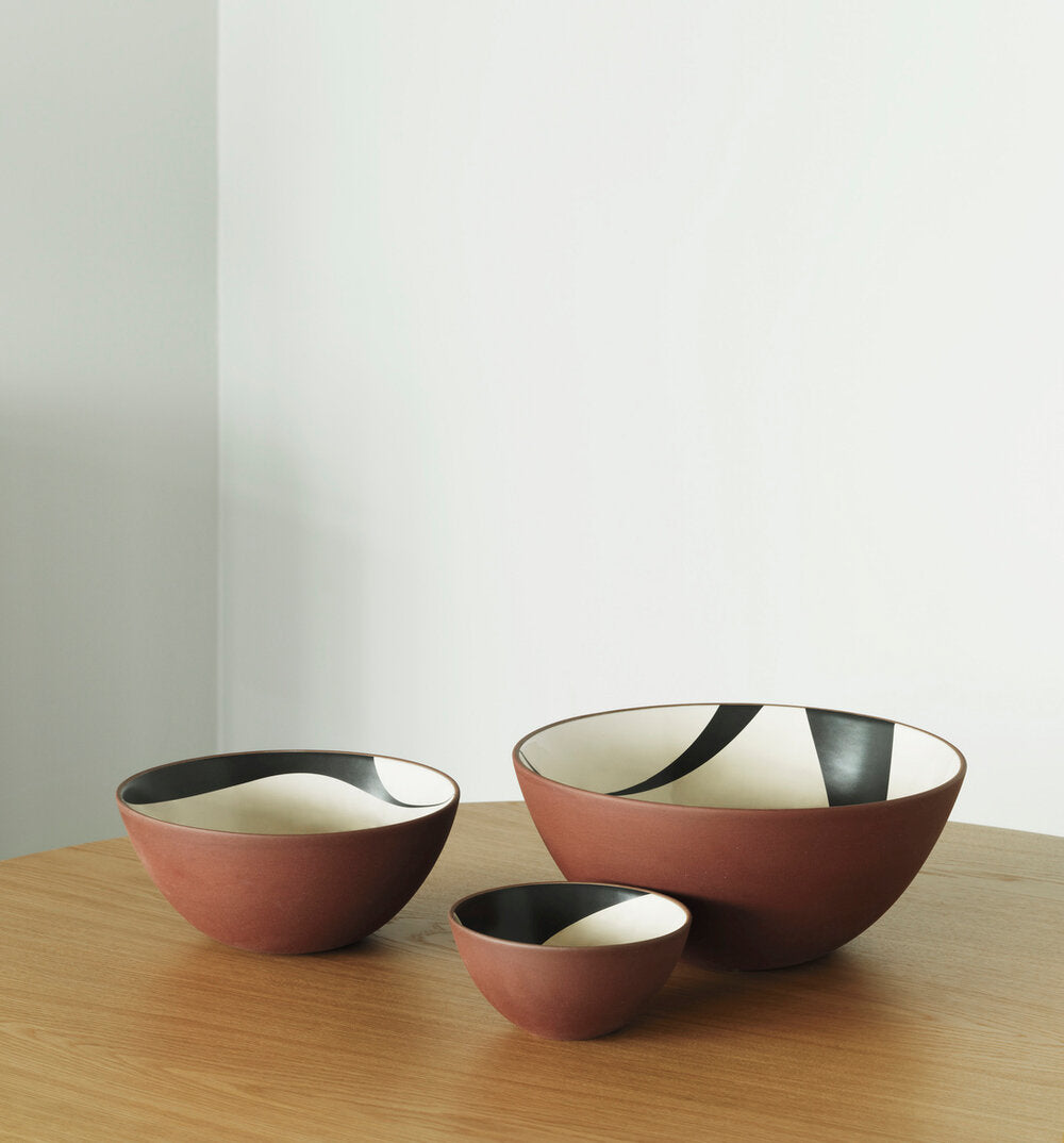 Line skål, Red Clay - Ø23